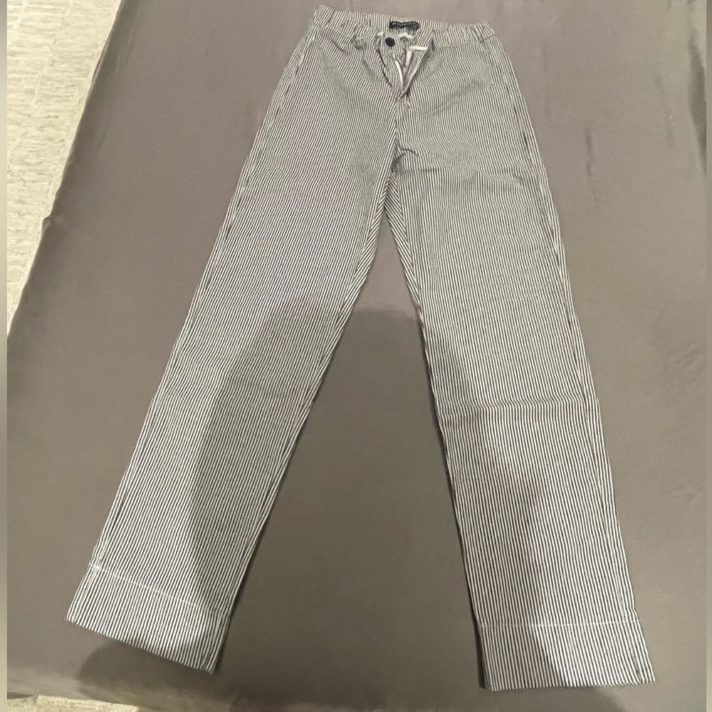 Brandy Melville Navy and White Striped Pants